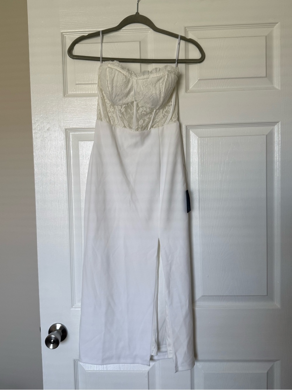 NWT Lulus Lace Bustier Midi Dress XS